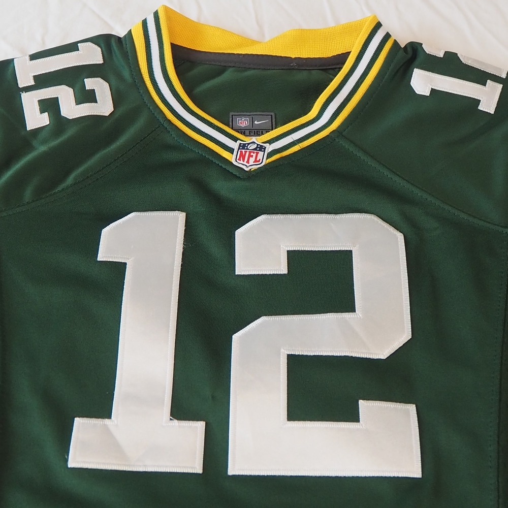 Aaron Rodgers Green Bay Packers Youth Jersey Size Large Nike On Field NFL #12
